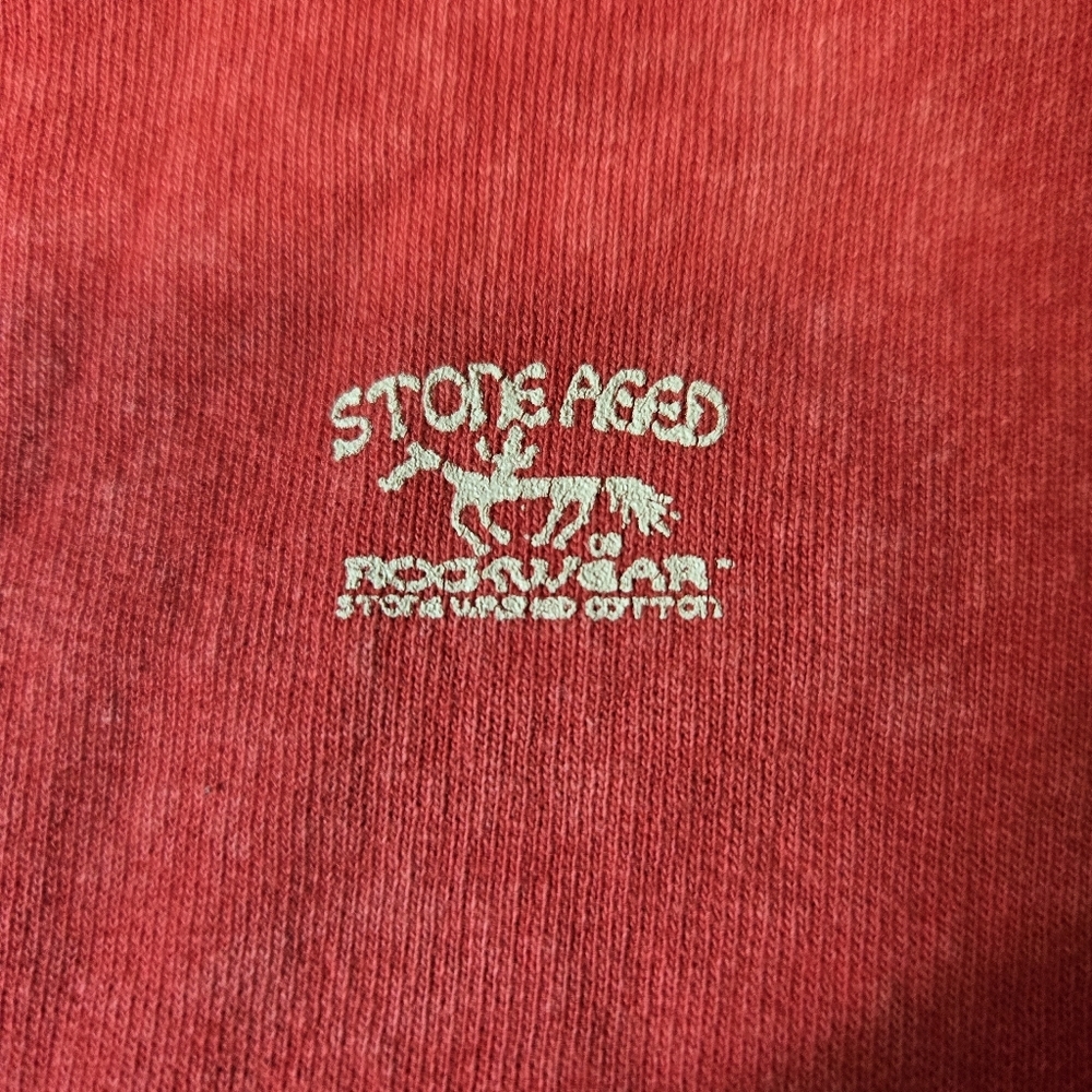 Vintage 1990s Men's Stone Aged Rockwear Crewneck Sweatshirt Distressed Size 2XL - Picture 12 of 13